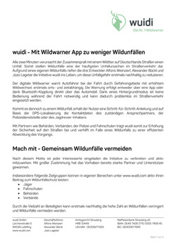 Downloads  wuidi - Die Nr. 1 Wildwarner